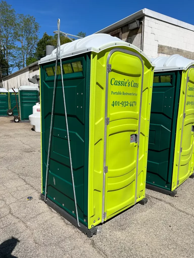 crane lift portable restroom 1